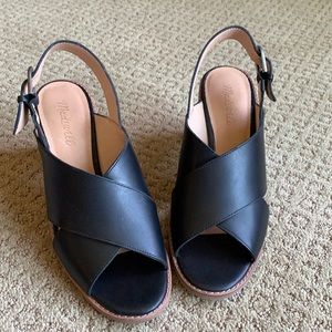 Black Madewell heeled sandals